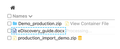 View files processing