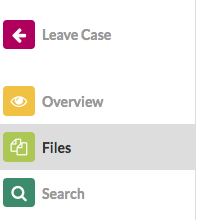 Files Icon on the Left Pane