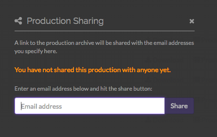 Choose the production to share