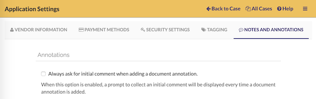 You can change whether you want a prompt to enter an initial comment on annotations from the settings page