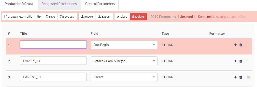 Fix errors and incomplete fields