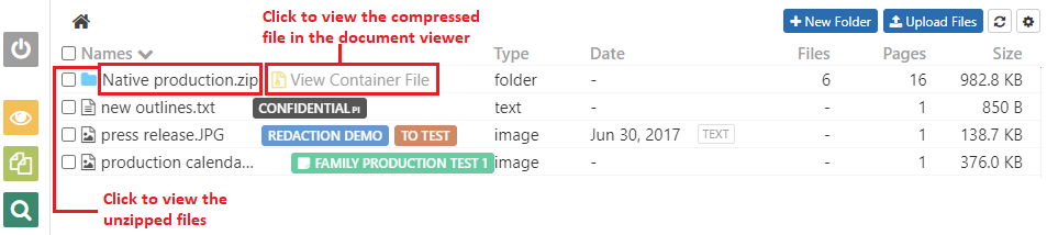 View compressed file contents