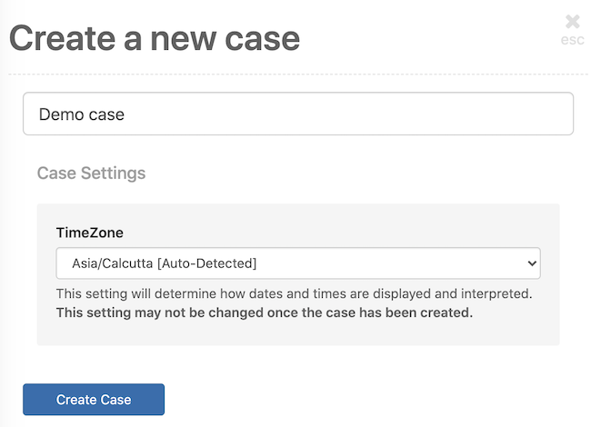 Create a case