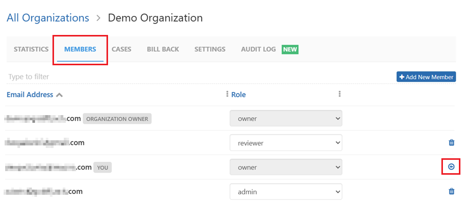 Revoke share access to Organization