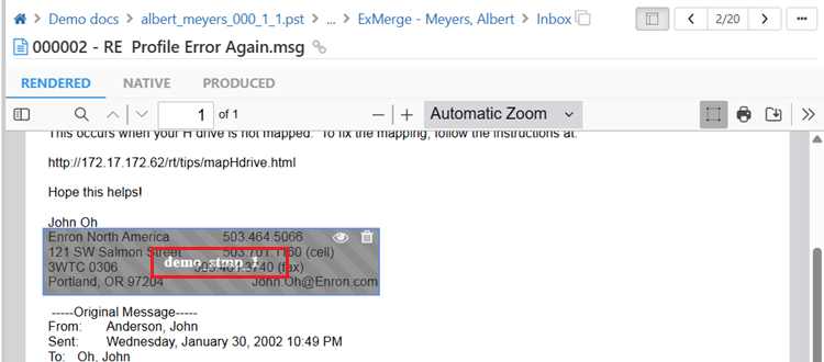 Close the view stamp on redaction
