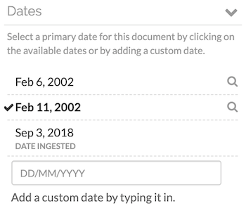 File dates
