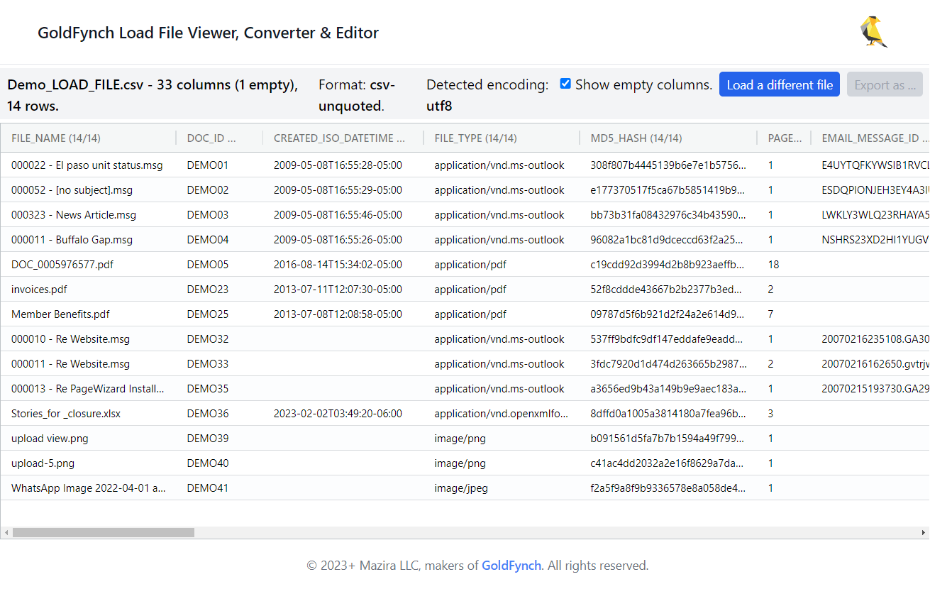 Load File Viewer